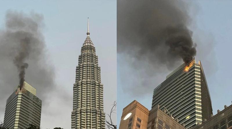 মালয়েশিয়ায় পেট্রোনাস টাওয়ারে ভয়াবহ অগ্নিকাণ্ড