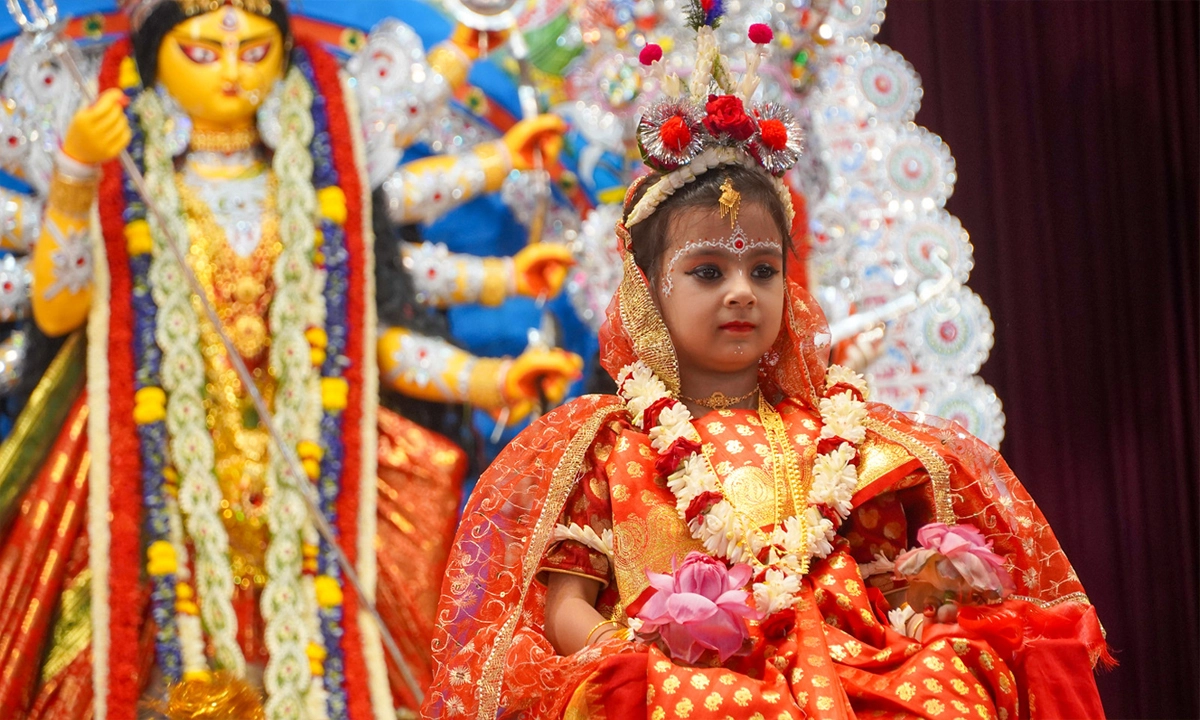 মহাঅষ্টমী আজ: পালিত হচ্ছে কুমারী পূজা