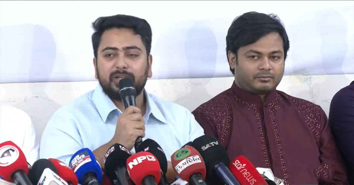 এনসিপি আইনি ভিত্তি ছাড়া জুলাই সনদে স্বাক্ষর করবে না : নাহিদ