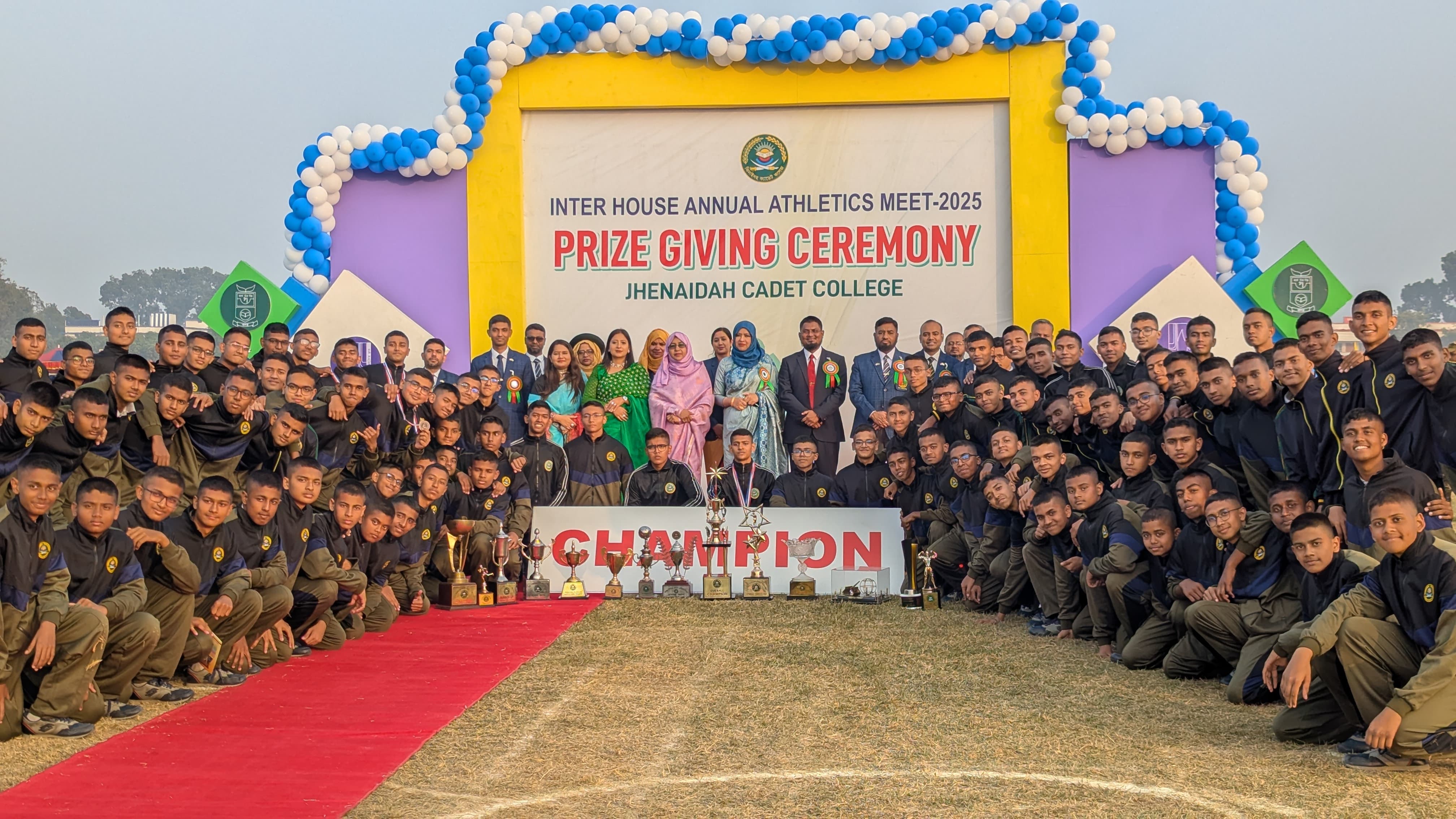 ঝিনাইদহ ক্যাডেট কলেজের ৬০তম আন্তঃহাউস বার্ষিক ক্রীড়া প্রতিযোগিতা ২০২৫ সমাপ্ত