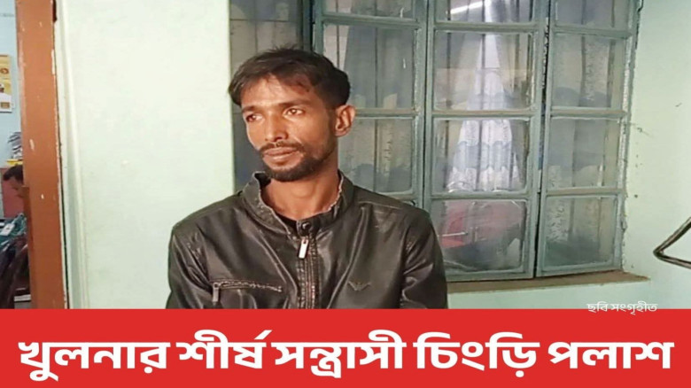 খুলনার সন্ত্রাসী ’চিংড়ি পলাশ’ গ্রেফতার