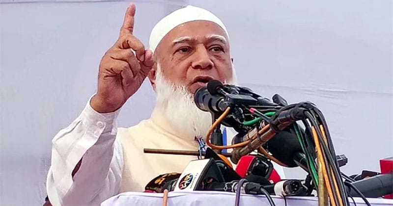 সমাবেশস্থলে জামায়াত আমির