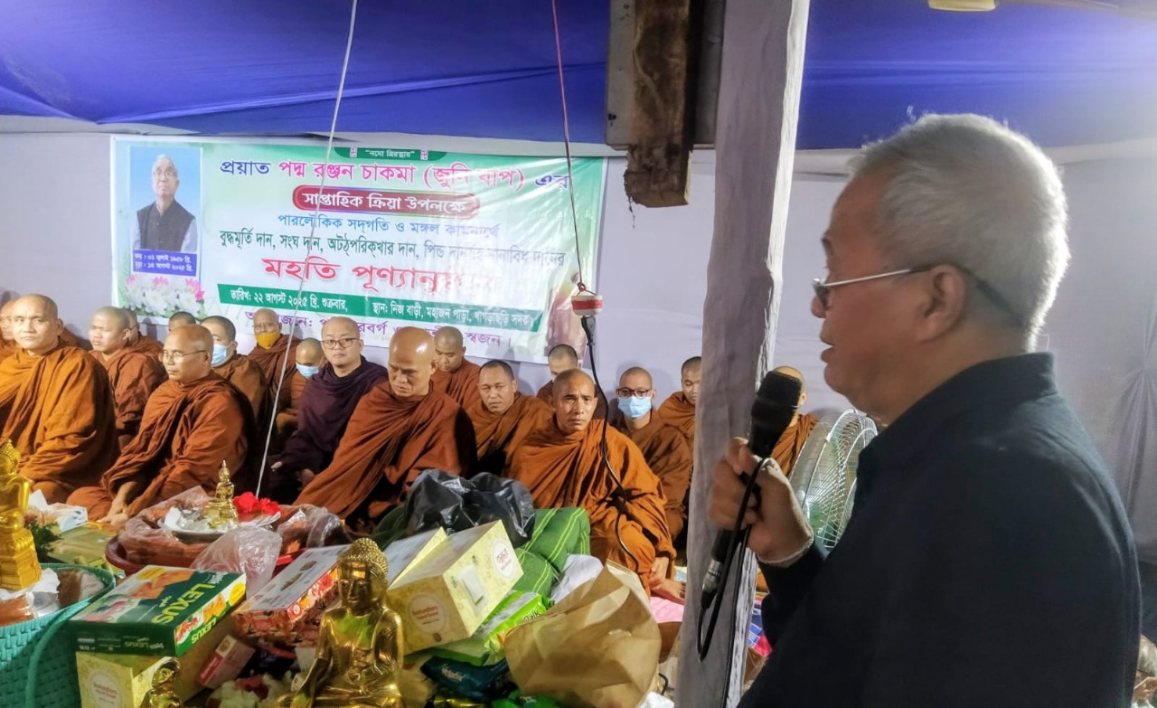 দেশপ্রেম ও মানবকল্যাণে কাজ করা  আহ্বান উপদেষ্টা সুপ্রদীপ চাকমা‘র