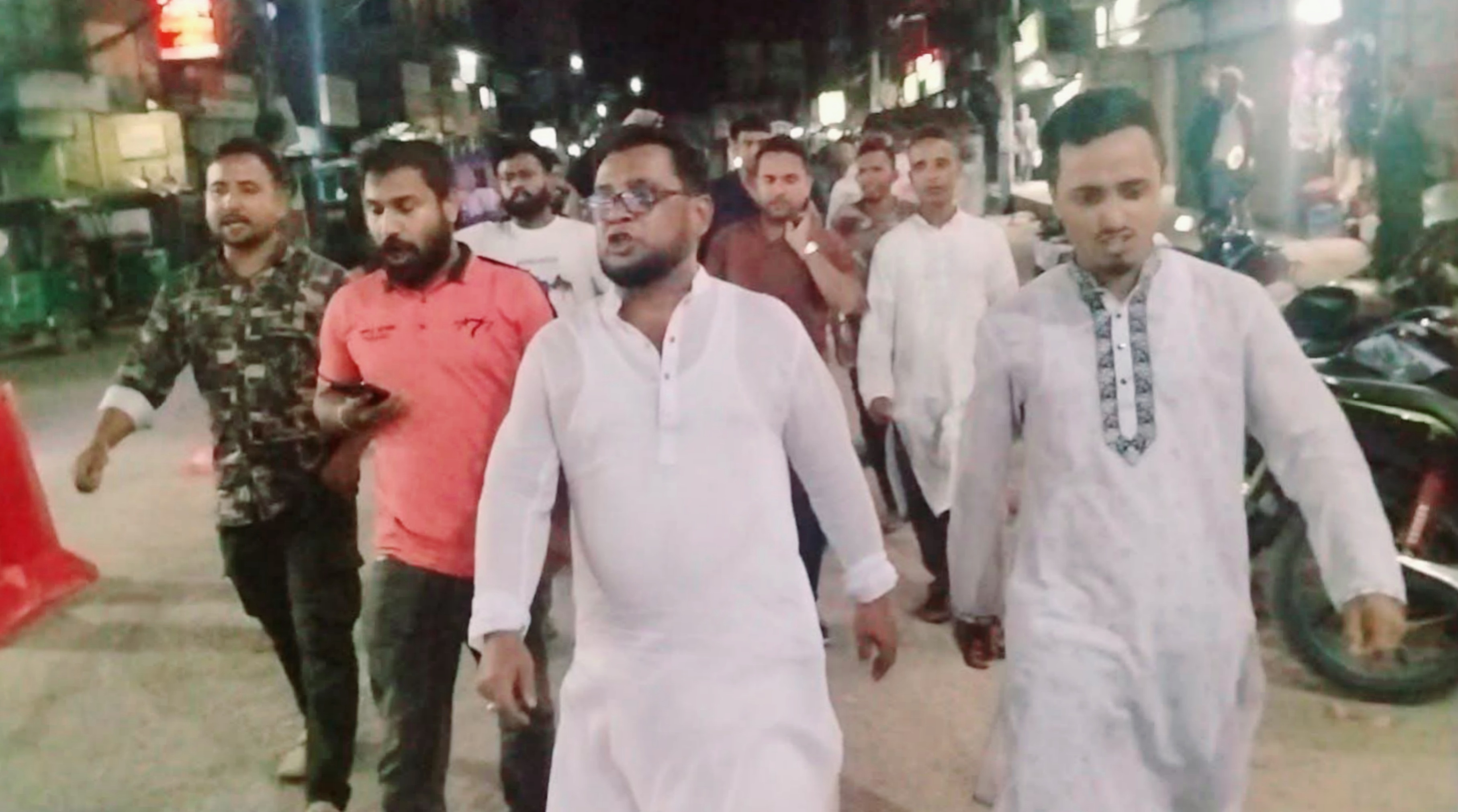 ভিপি নূরের ওপর হামলার প্রতিবাদে শ্রীমঙ্গলে বিক্ষোভ সমাবেশ