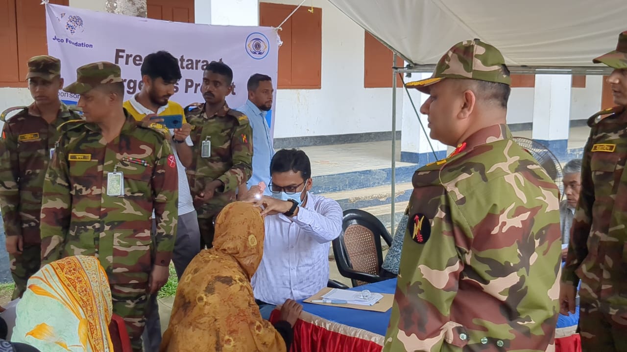 ৫ শতাধিক মানুষের মাঝে আই ক্যাম্পেইন করেছে গুইমারা রিজিয়ন