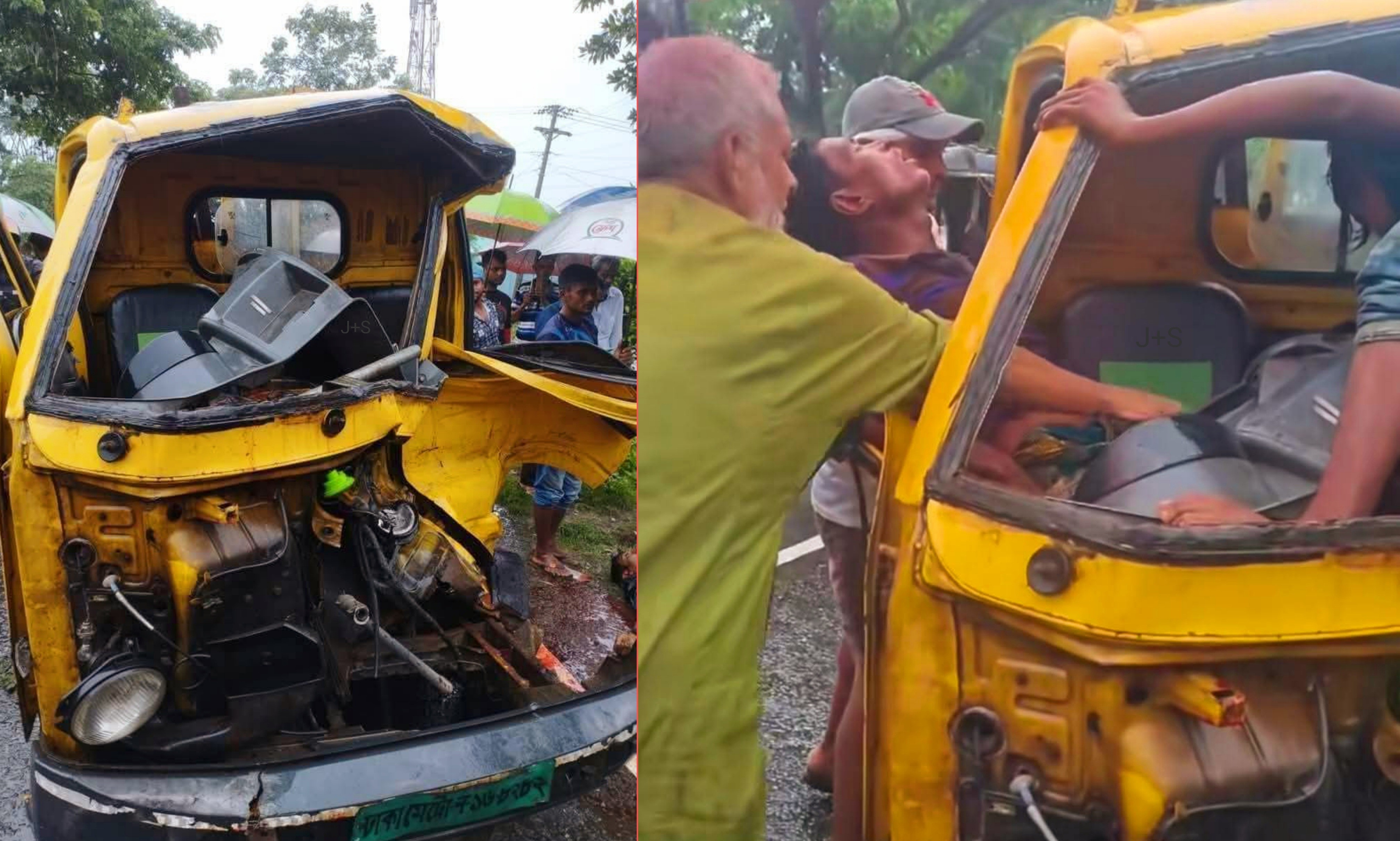 ট্রাক ও পিকআপ ভ্যানের মুখোমুখি সংঘর্ষে নিহত-১, আহত-২