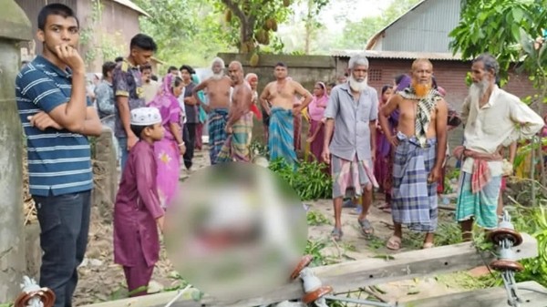 বিদ্যুতের খুঁটির নিচে চাপা পড়ে বৃদ্ধের মৃত্যু