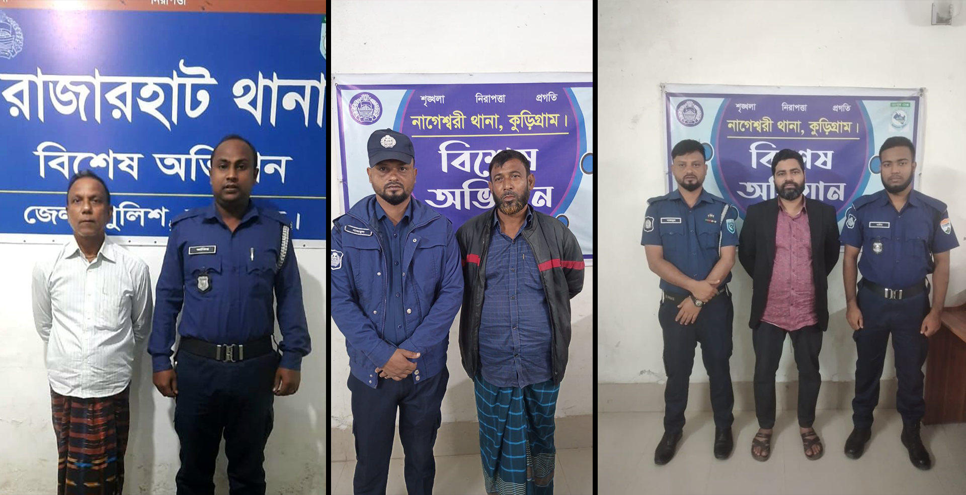 কুড়িগ্রামে ৩ দিনে নাশকতাসহ বিভিন্ন মামলায় ৫১ আ.লীগ নেতাকর্মী গ্রেফতার