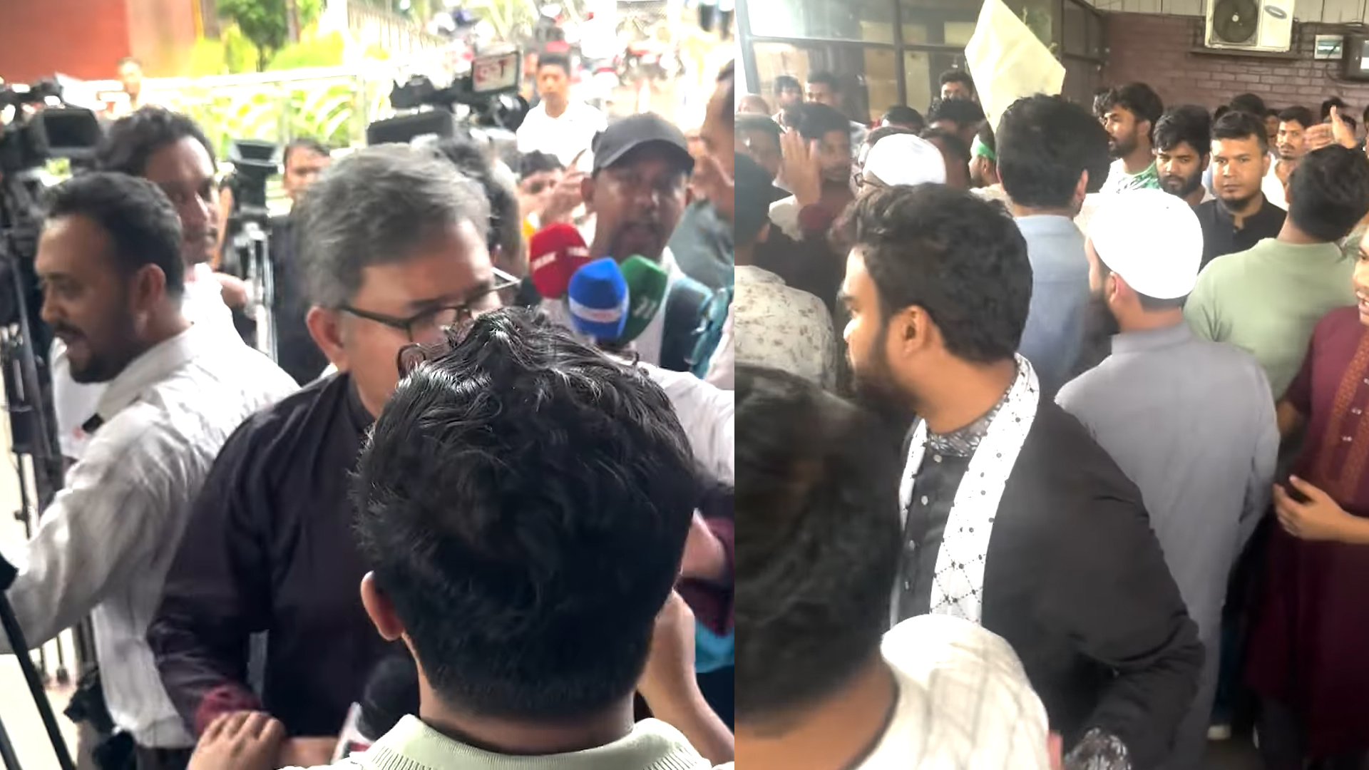 বিমানবন্দরে সাংবাদিকদের লাঞ্ছিতের অভিযোগে এনসিপির সম্মেলন বয়কট