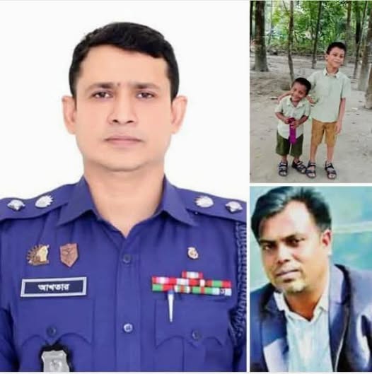সাংবাদিক তুহিনের দুই শিশুর দায়িত্ব নিলেন ময়মনসিংহের এসপি