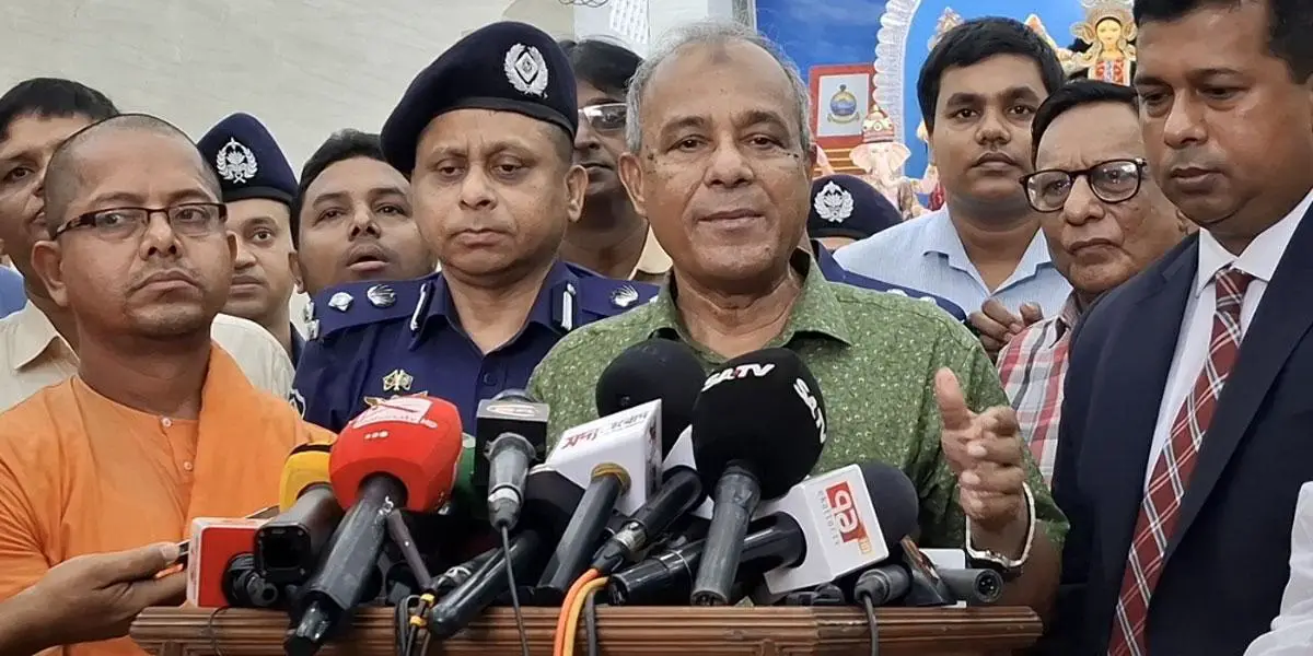 উৎসবমুখর পরিবেশে হবে দুর্গাপূজা: স্বরাষ্ট্র উপদেষ্টা