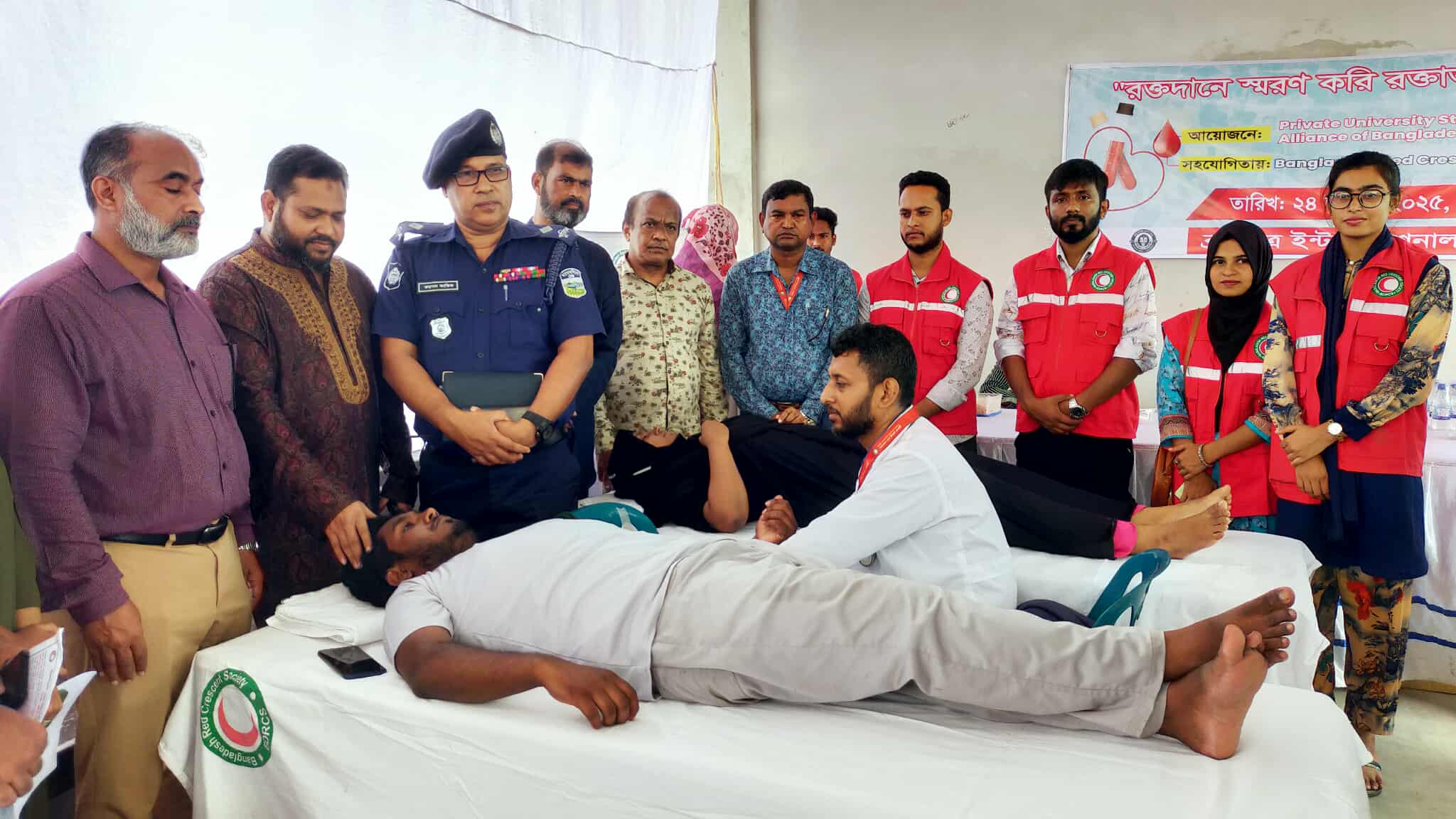 জুলাই স্মূতি স্মরণে রক্তদান কর্মসূচি