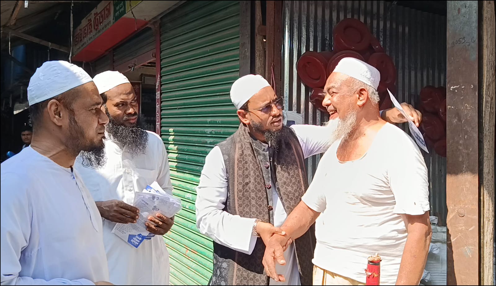 ঝালকাঠিতে ইব্রাহিম আল হাদীর গণসংযোগ