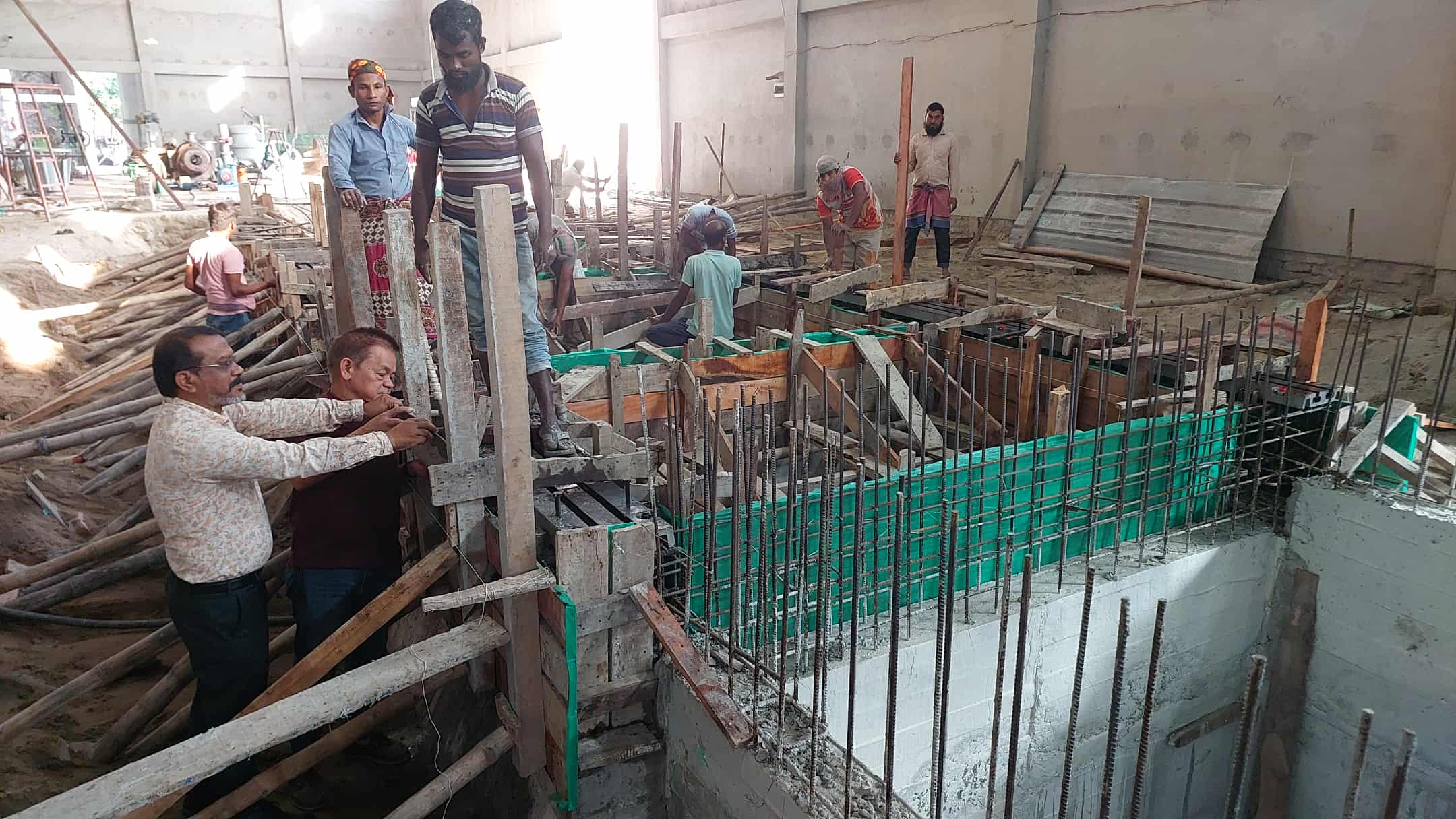 সৈয়দপুরে ইকু টিস্যু মিলের মেশিন স্থাপন উদ্বোধন