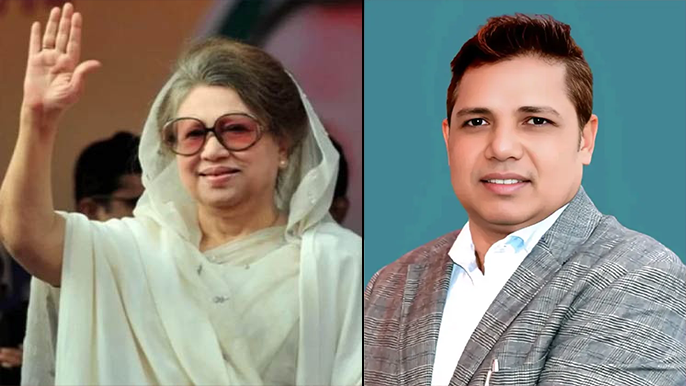 খালেদা জিয়ার পক্ষে মোরশেদ মিল্টনের মনোনয়নপত্র সংগ্রহ