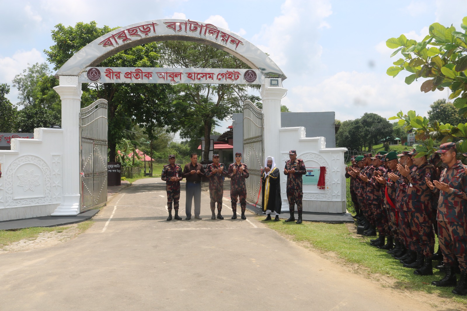 বীর প্রতীক আবুল হাসেম'র নামে হলো ৭ বিজিবির প্রধান গেইট