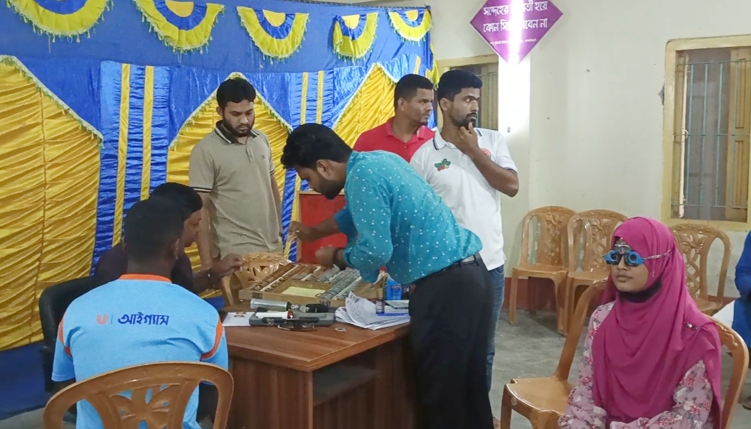 লালমনিরহাটে যুবদলের উদ্যোগে বিনামূল্যে চক্ষু সেবা ক্যাম্প
