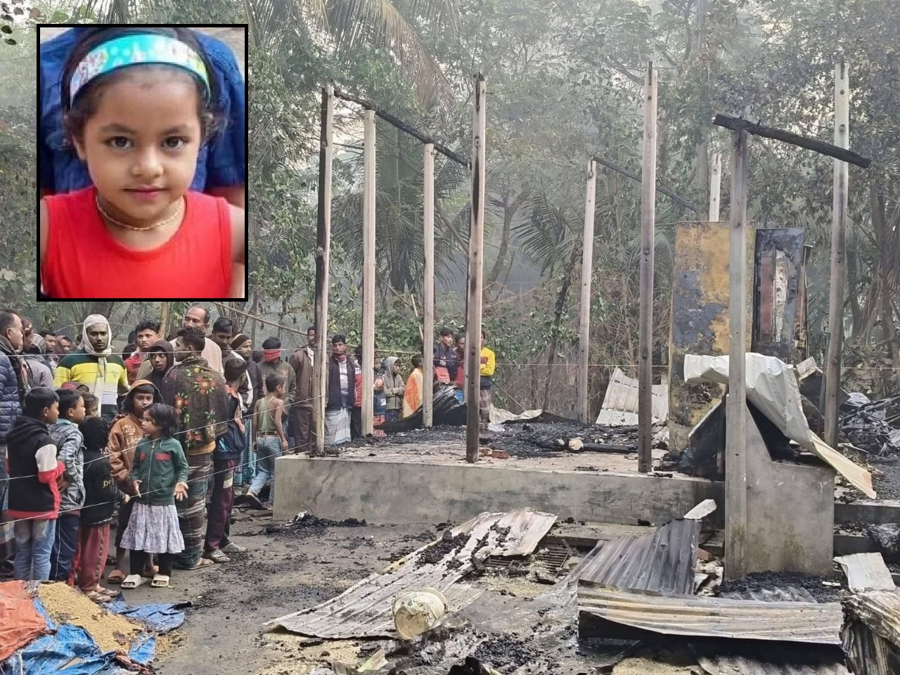 দরজা তালাবদ্ধ করে বিএনপি নেতার ঘরে অগ্নিসংযোগ, ঘুমন্ত শিশুর মর্মান্তিক মৃত্যু