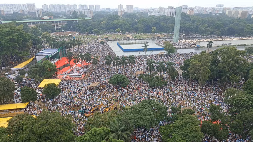 সোহরাওয়ার্দী উদ্যানে জামায়াতের সমাবেশ শুরু