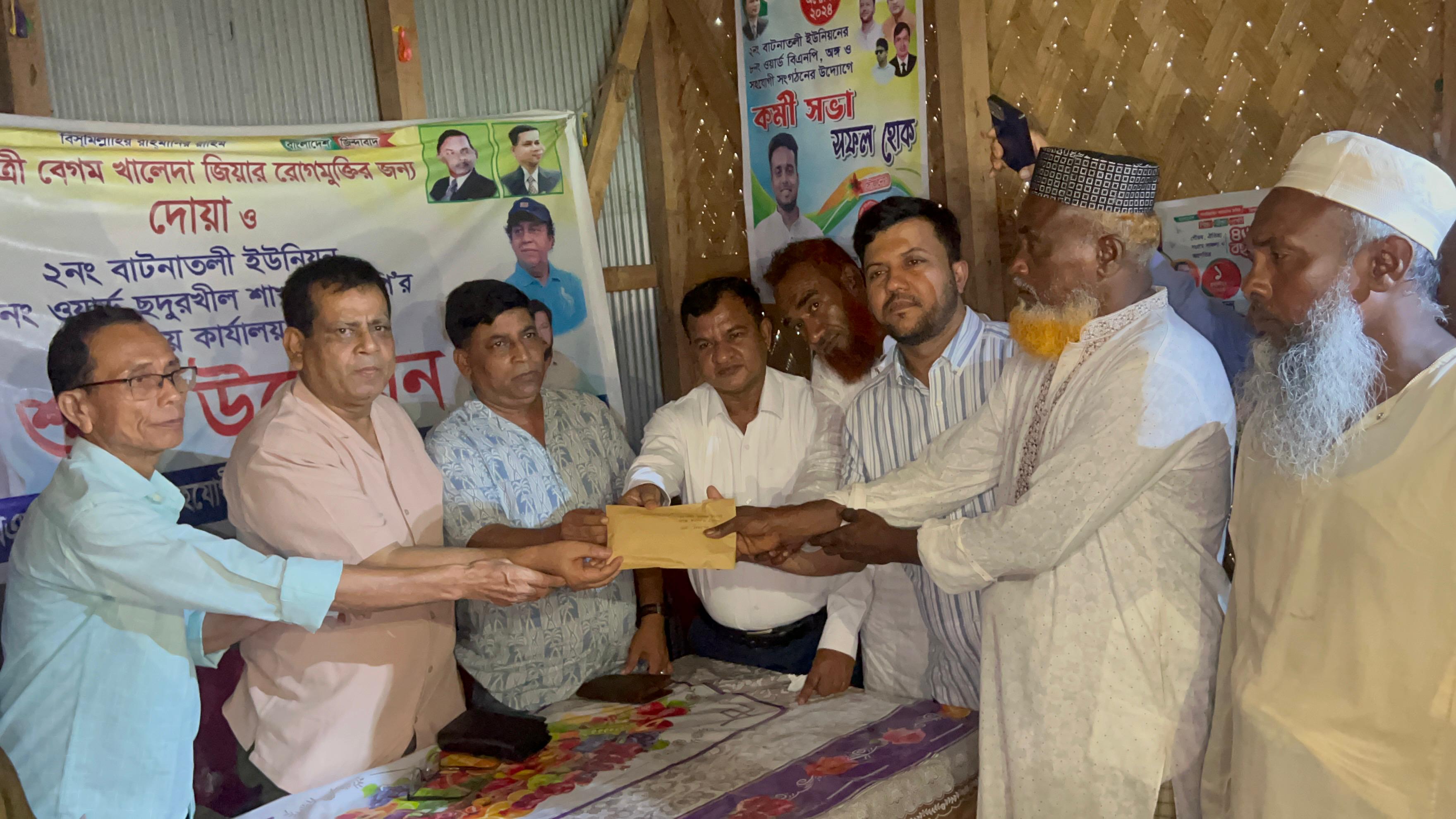 অপহরণকারীদের হাতে নিহত সোহেলের পরিবারের পাশে জেলা বিএনপি