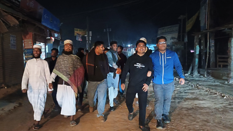 কুড়িগ্রামে আ.লীগ নিষিদ্ধের দাবিতে বিক্ষোভ