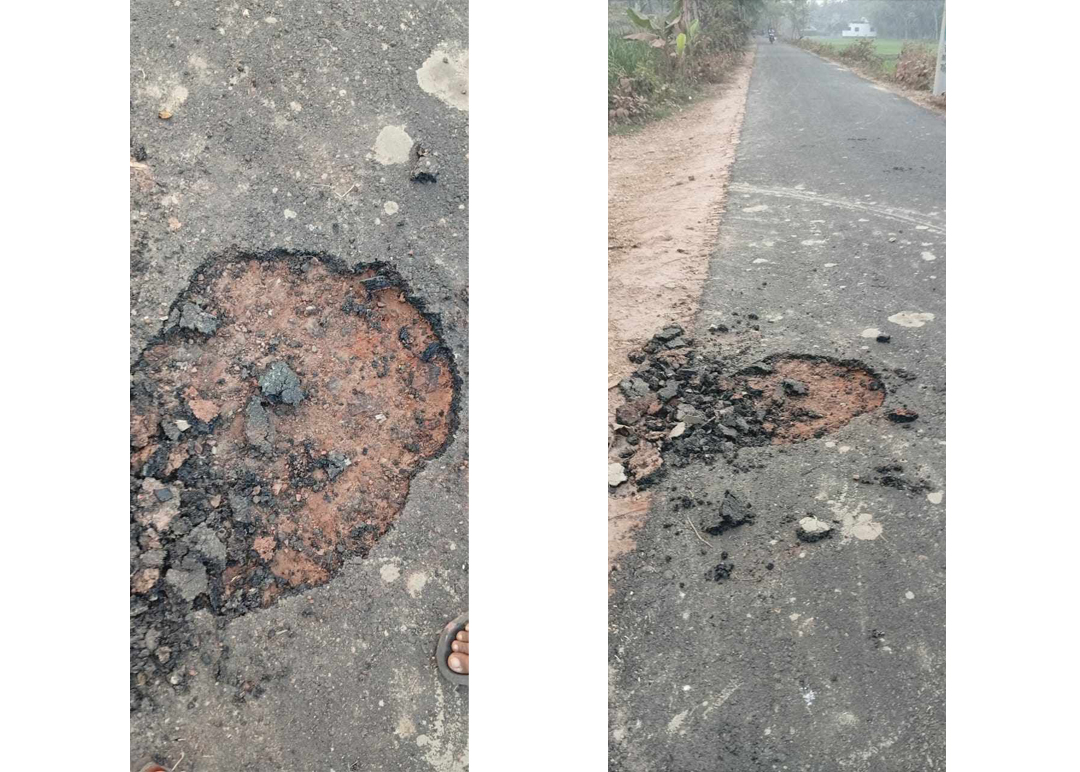 সাতক্ষীরায় রাস্তা নির্মাণে এলজিইডি'র অনিয়ম