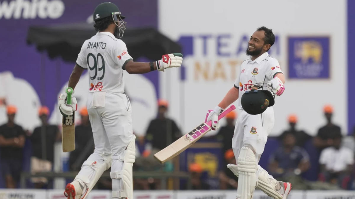 শান্ত-মুশফিকের অপরাজিত সেঞ্চুরিতে বাংলাদেশের দিন