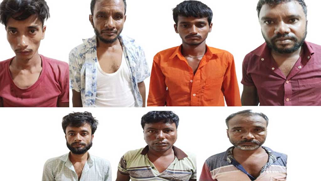 গরু চোর চক্রের ৭ সদস্য গ্রেফতার, গরু উদ্ধার
