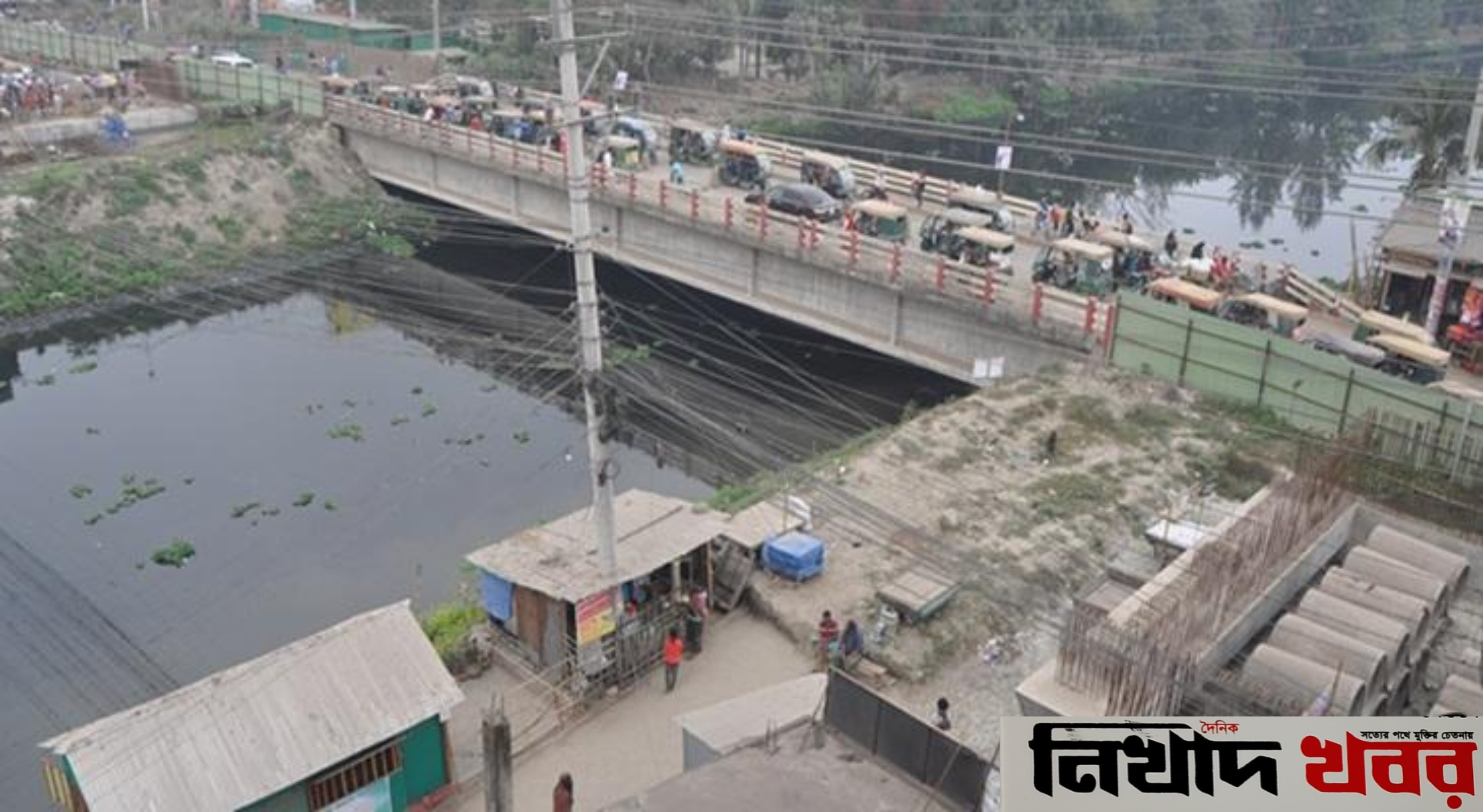 থমকে আছে খুলনার গল্লামারী সেতুর নির্মাণ কাজ, জনদুর্ভোগ চরমে