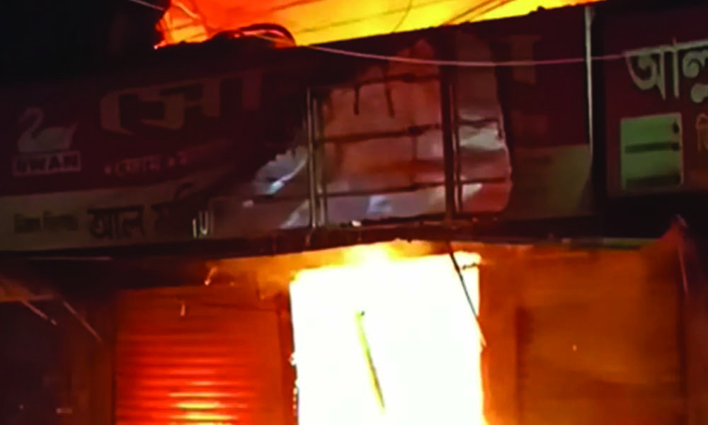 মোহাম্মদপুর কৃষি মার্কেটে ফের ভয়াবহ আগুন