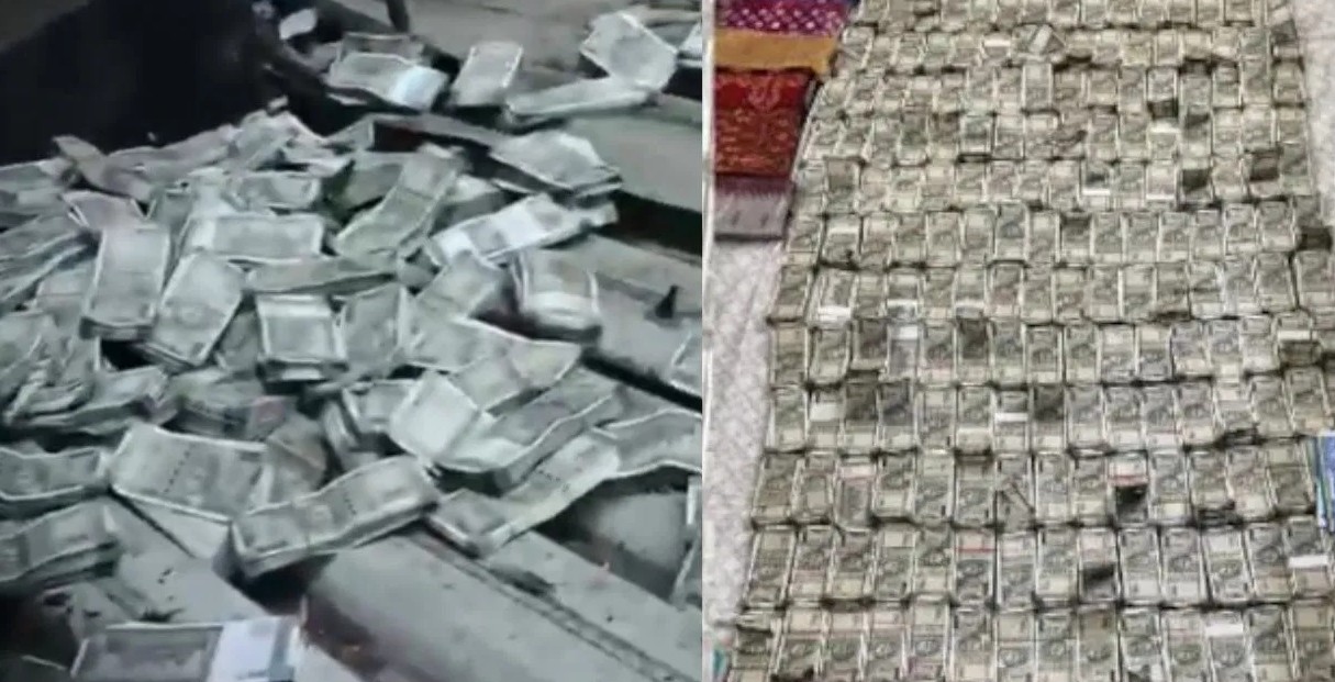 আকাশে উড়ছে ৫০০, ২০০, ১০০ রুপির নোট