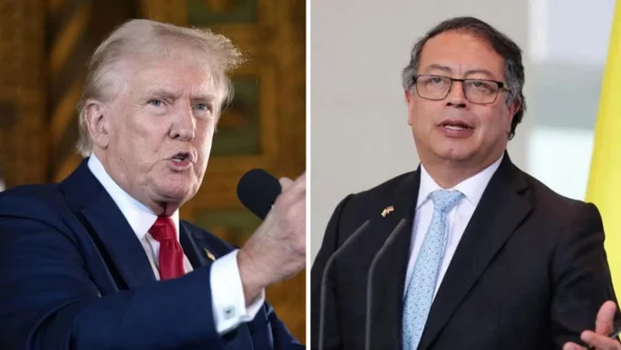 কলম্বিয়ার প্রেসিডেন্টকে ডোনাল্ড ট্রাম্পের হুমকি