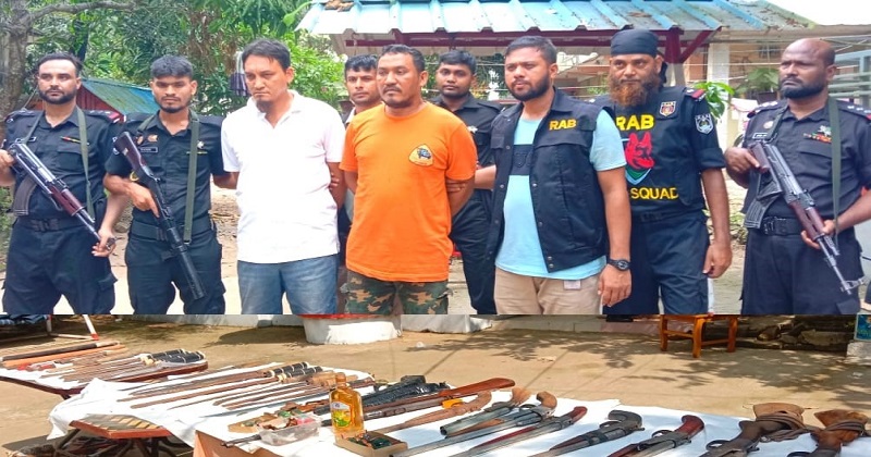 বিএনপি কর্মীর বাড়ি থেকে অস্ত্র উদ্ধার, ২ আটক