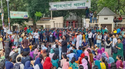 সাম্য হত্যার বিচার দাবিতে ফের শাহবাগ থানা ঘেরাও