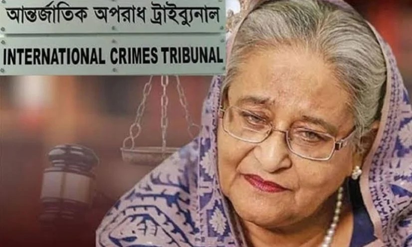 শেখ হাসিনাকে ট্রাইব্যুনালে হাজির হতে পত্রিকায় বিজ্ঞপ্তি