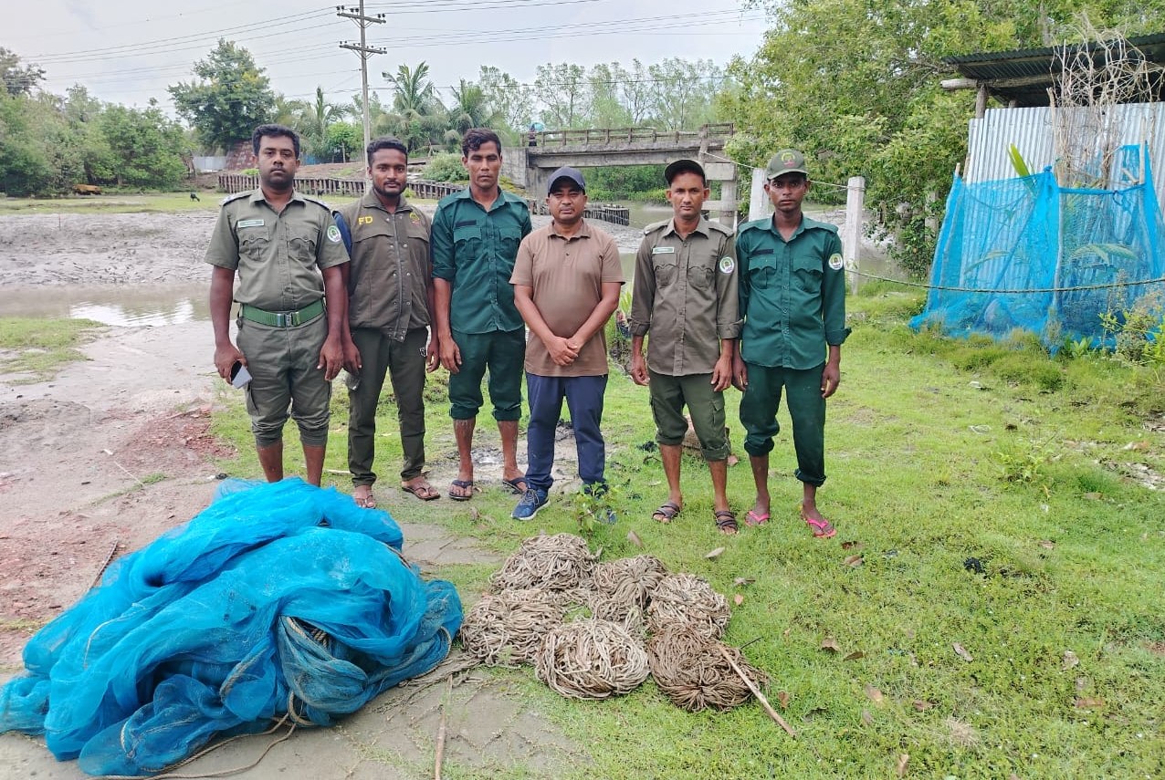 সুন্দরবন থেকে বিপুল পরিমাণ হরিণ ধরা ফাঁদ উদ্ধার